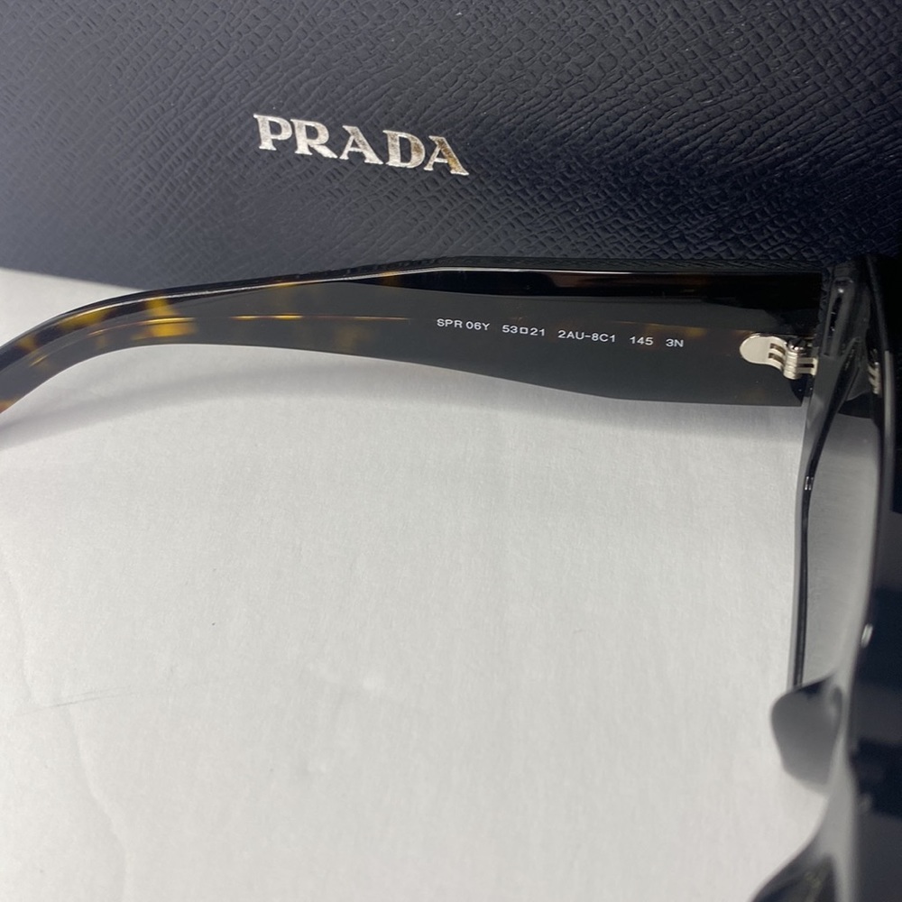 New - Prada PRADA SYMBOLE PR 06YS Tortoise/Dark Brown 53/21/145 unisex S… - Picture 13 of 17